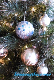 Sequin Ornament on the tree