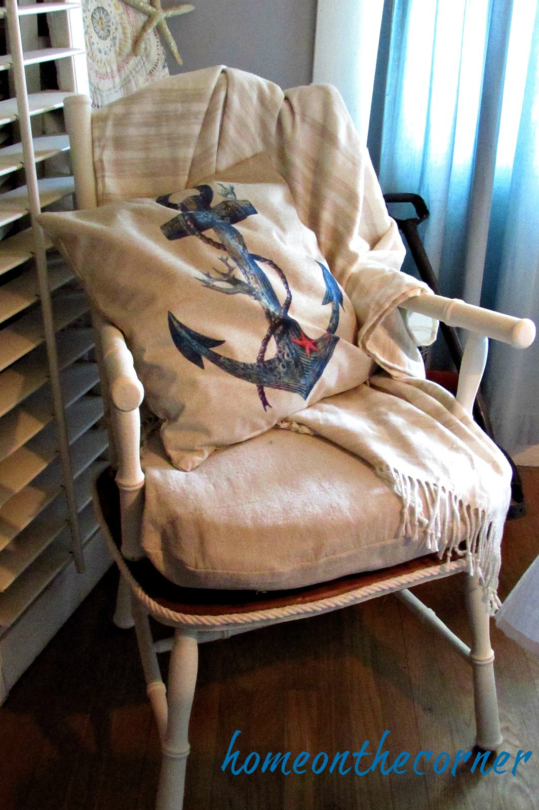 grandpas chair anchor pillow