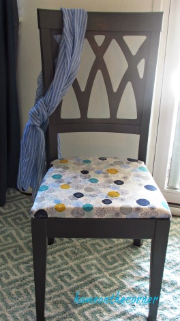 desk chair makeover grey and turquoise
