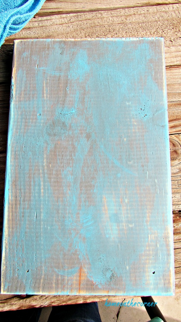 recycled hardware painted board